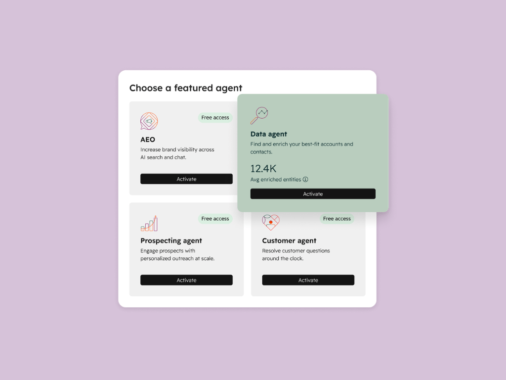 Alle Agents Ihres Teams an einem Ort im Blick – mit Agent Hub