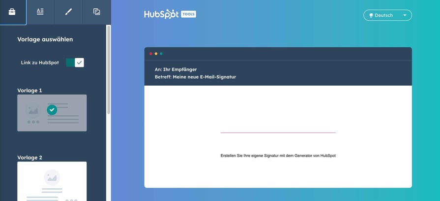 E-Mail-Signatur erstellen in HubSpot