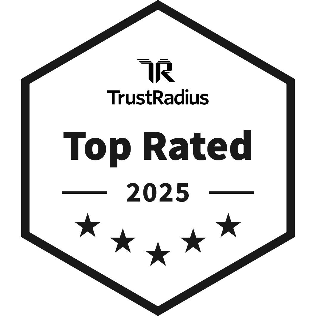 TrustRadius-Award-Abzeichen für das CRM-System von HubSpot: Bestbewertung 2025