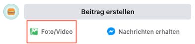 Beitrag auf Facebook erstellen – Foto oder Video hinzufügen