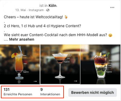 Facebook-Beitragsdetails eines Posts ansehen