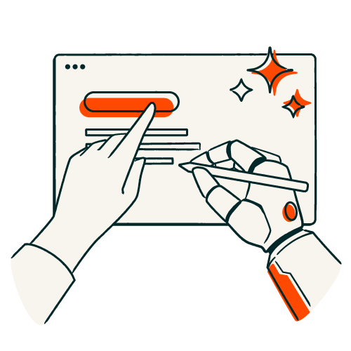 Pictogram Automatisierung von Prozessen, Sales und Marketing