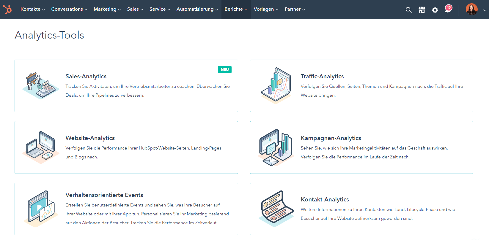 Reporting im HubSpot CRM im Vergleich zu SAP