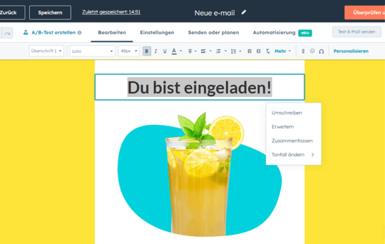 Du bist eingeladen!