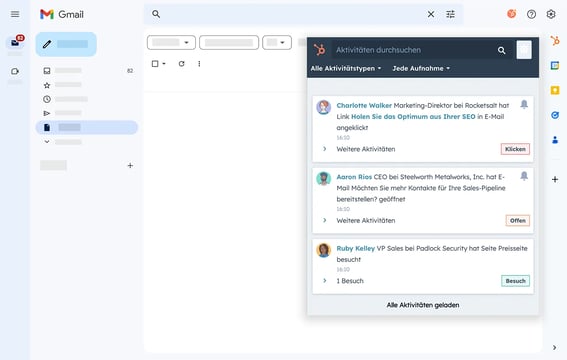 E-Mails nachverfolgen in Gmail mit HubSpot E-Mail-Tracker-Software