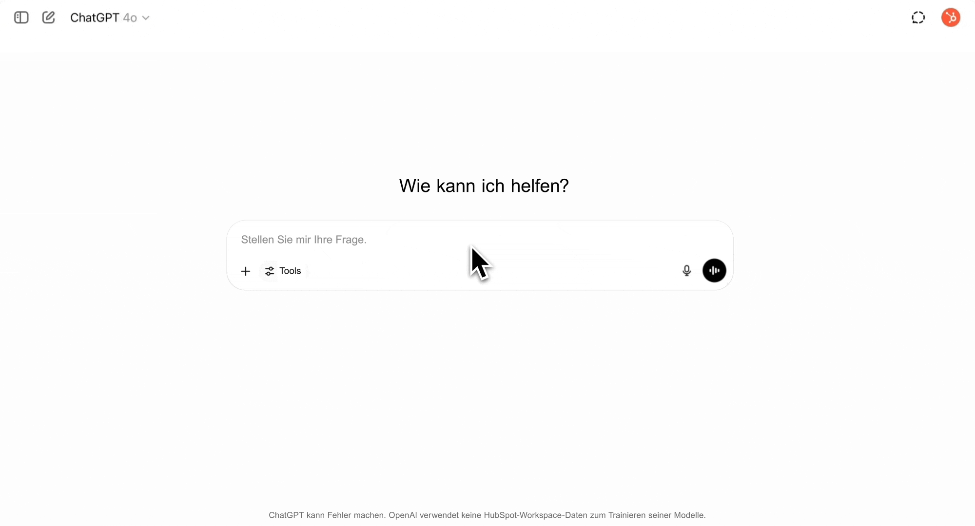 Animiertes GIF-Bild, das zeigt, wie der HubSpot Connector aktiviert wird