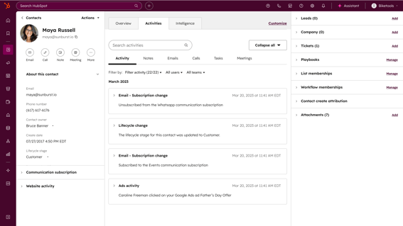 Smart CRM - Smart CRM Contact Record