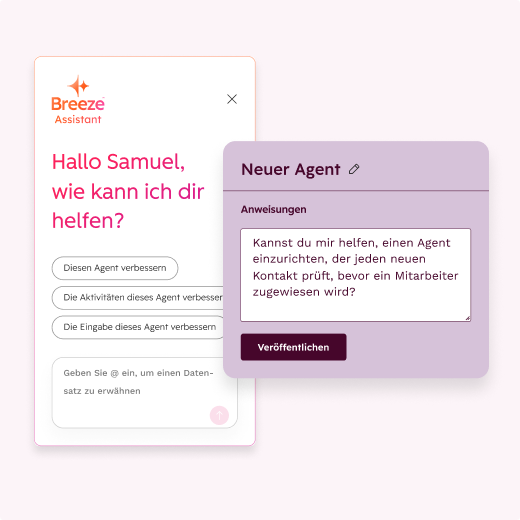 Vereinfachte Benutzeroberfläche des Agent-Designer