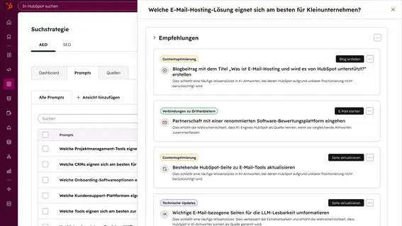 HubSpot AEO: Generative Engine Optimization Tool Empfehlungen