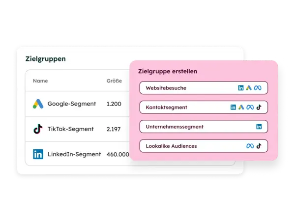 Zielgruppen erstellen