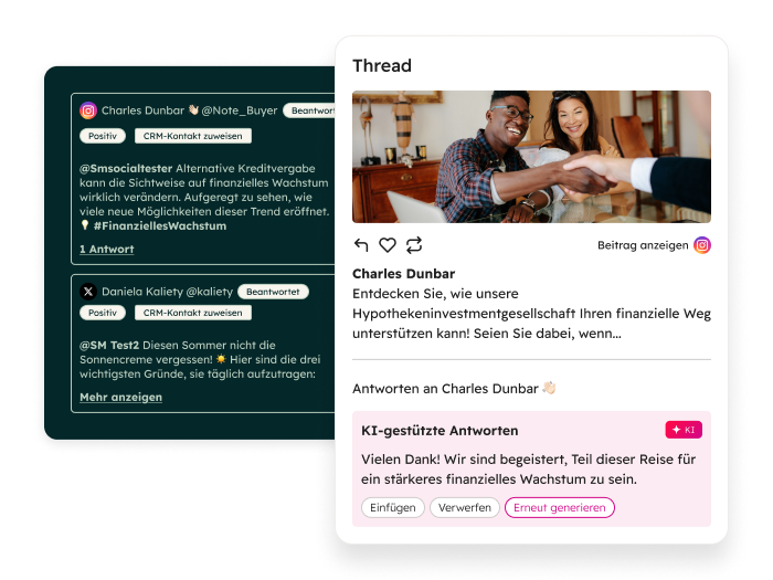 Social-Media-Management-Software von HubSpot: Kommentarfunktion