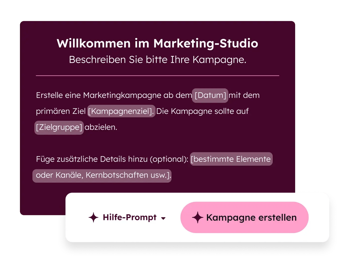 Marketing Hub – Kampagnen-Briefing mit KI