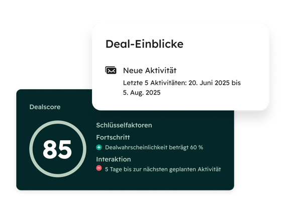 HubSpot Vertriebssoftware: Dealscores
