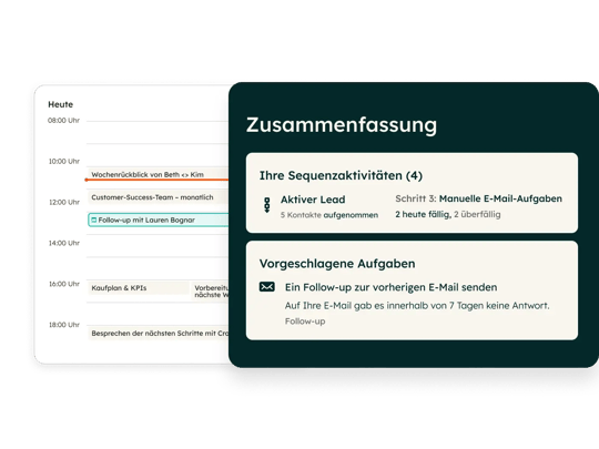 Vereinfachte Benutzeroberfläche des Sales-Workspace von Sales Hub