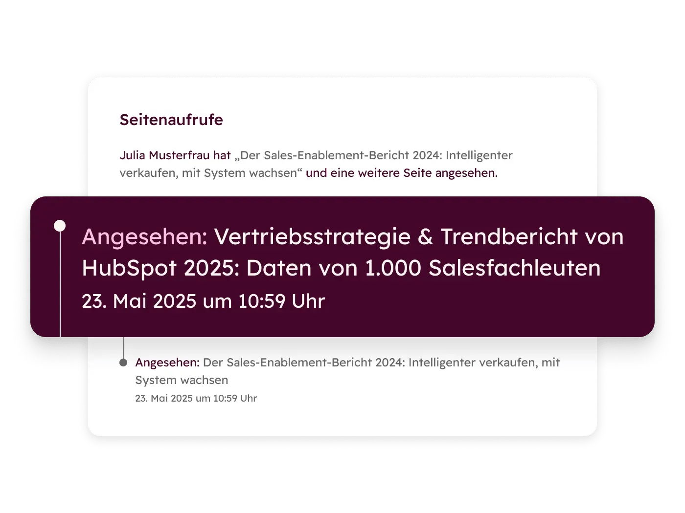 Sales Hub - Sales hub page view DE