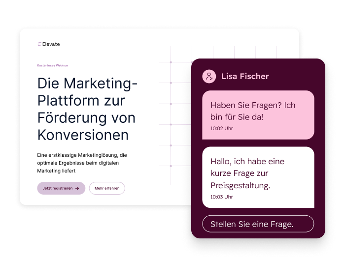 HubSpot Live-Chat-Widget – Chatbot-Beispiel