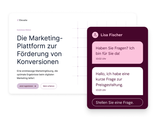 HubSpot Live-Chat-Widget – Chatbot-Beispiel