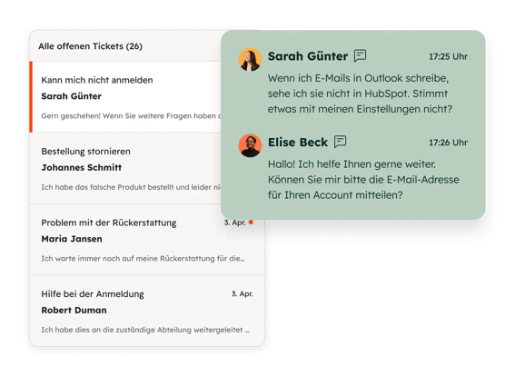 Offene Tickets im Smart CRM von HubSpot