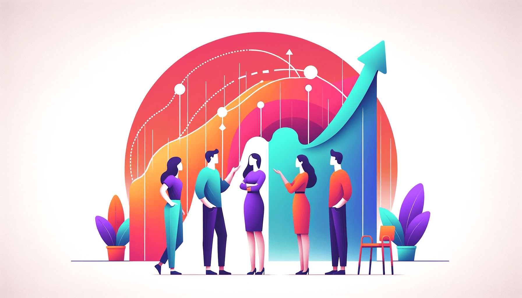 Menschen diskutieren die Vorteile von HubSpot Marketing Starter