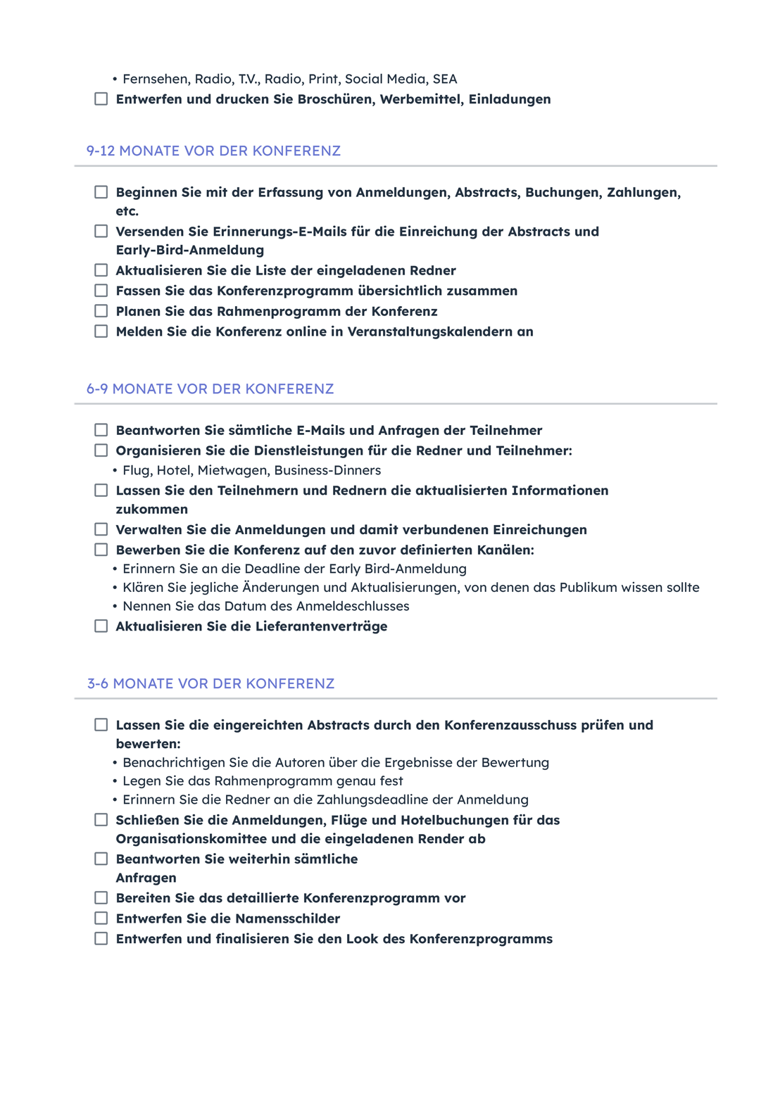 Conference Planning Checklist Screenshot Pdf 2