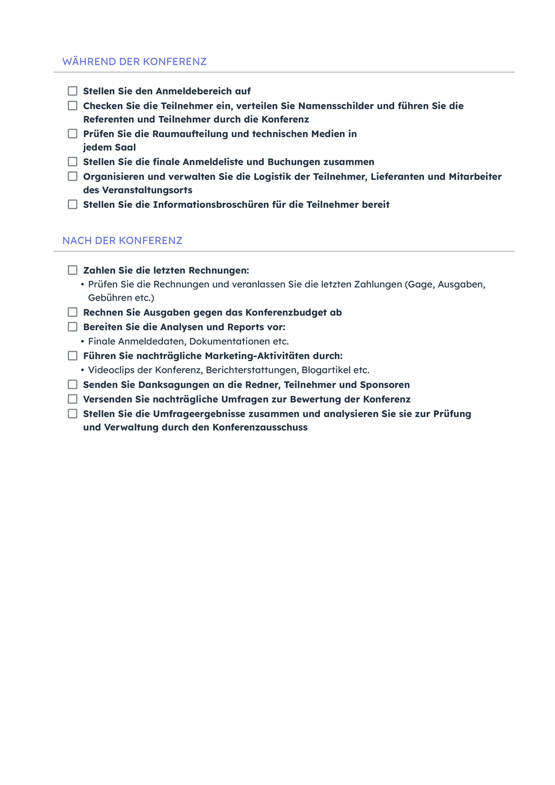 Conference Planning Checklist Screenshot Pdf 4