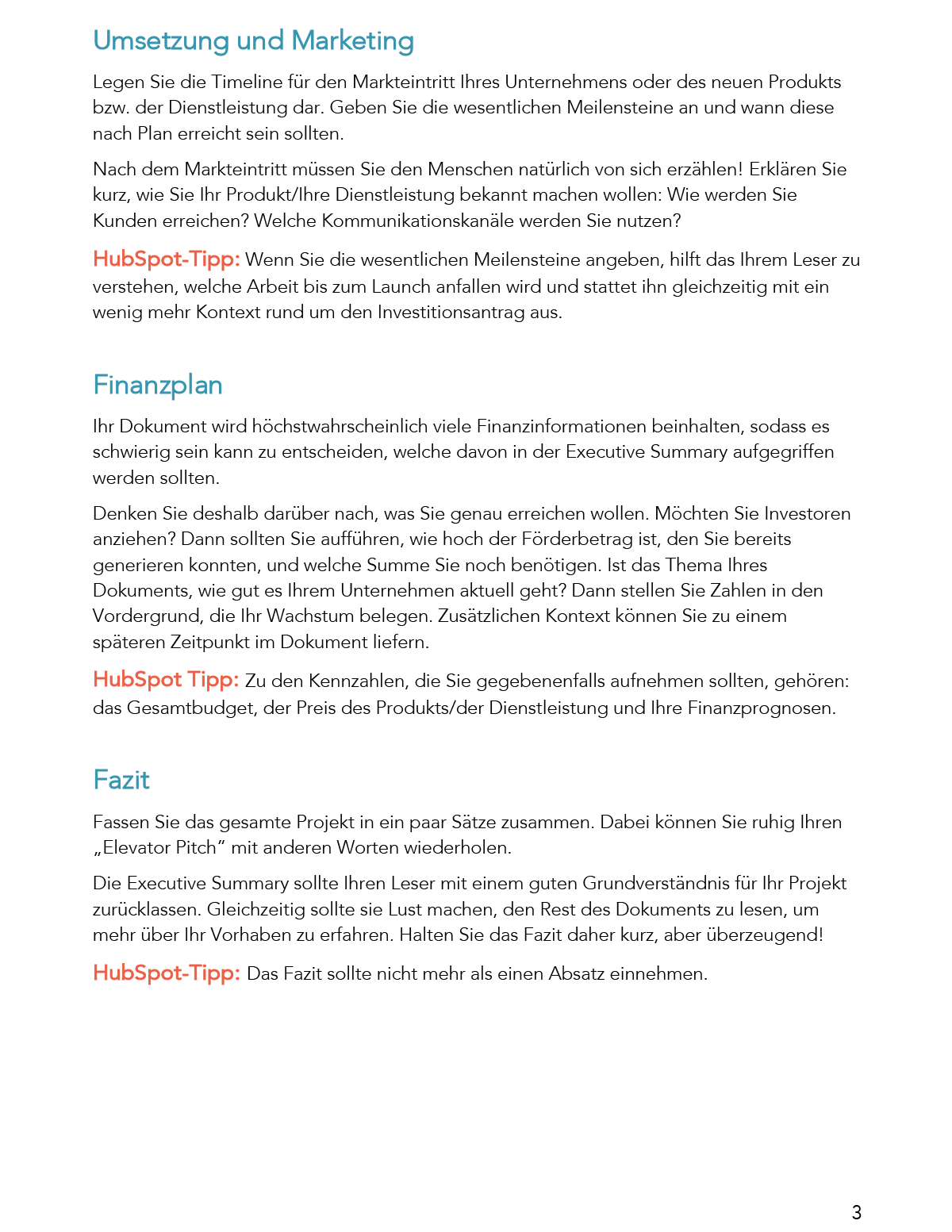 Executive Summary Screenshot Pdf 3