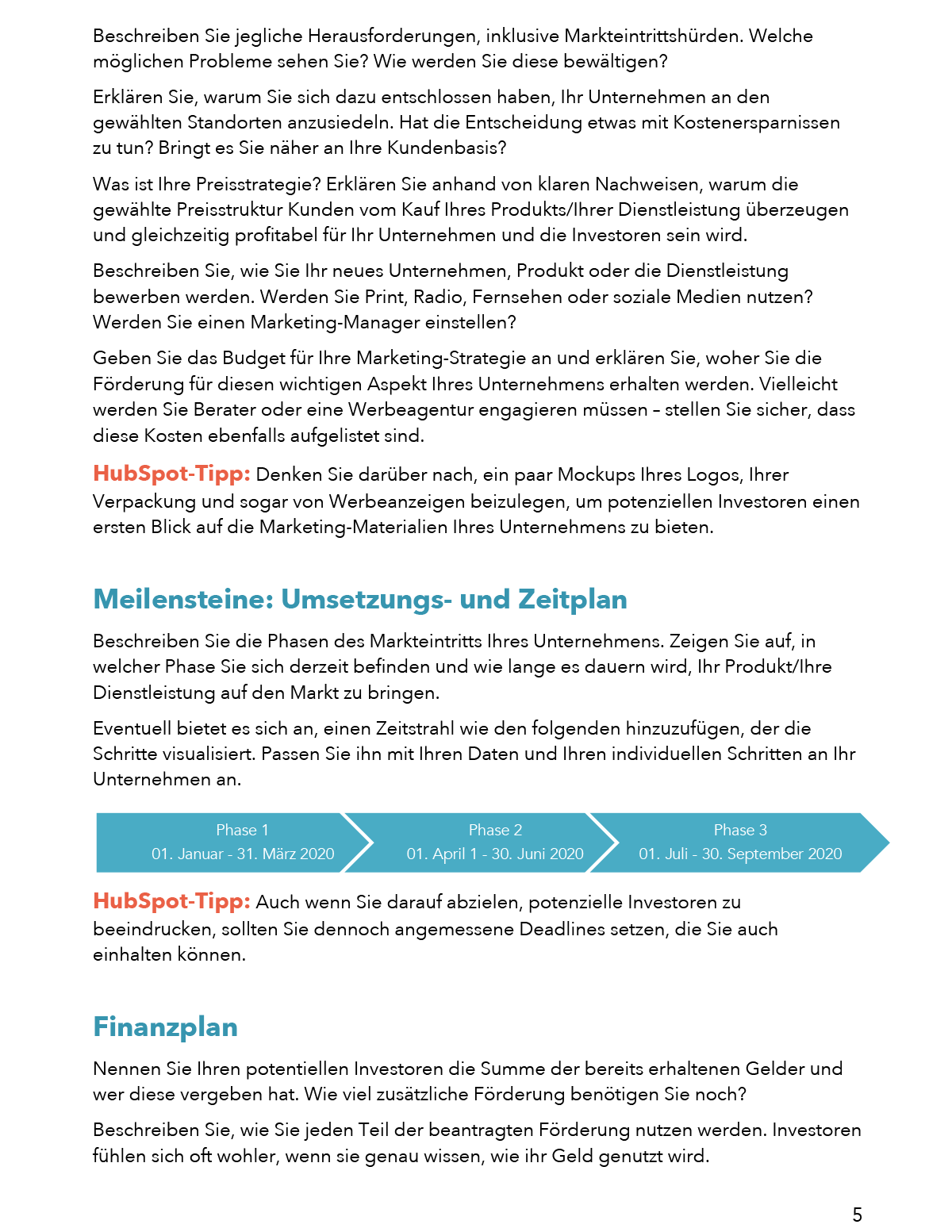 Simple Business Plan Screenshot Pdf 5