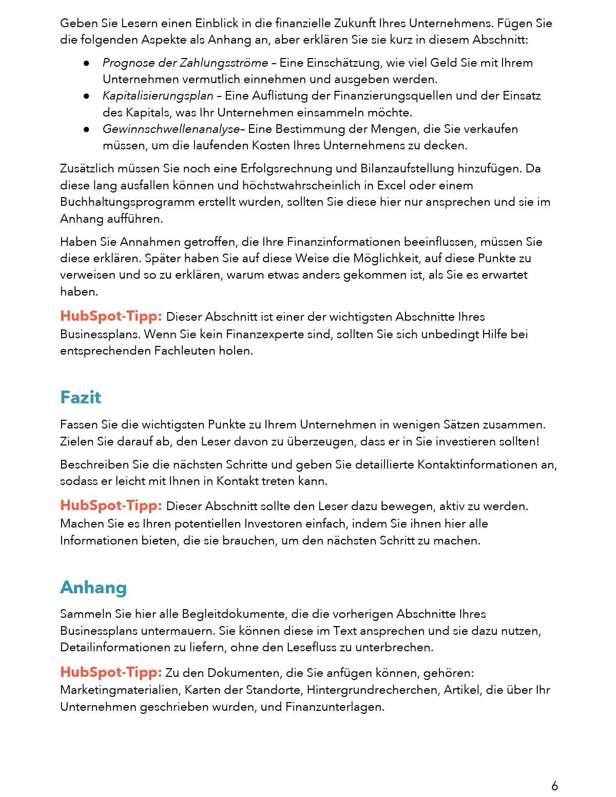 Simple Business Plan Screenshot Pdf 6